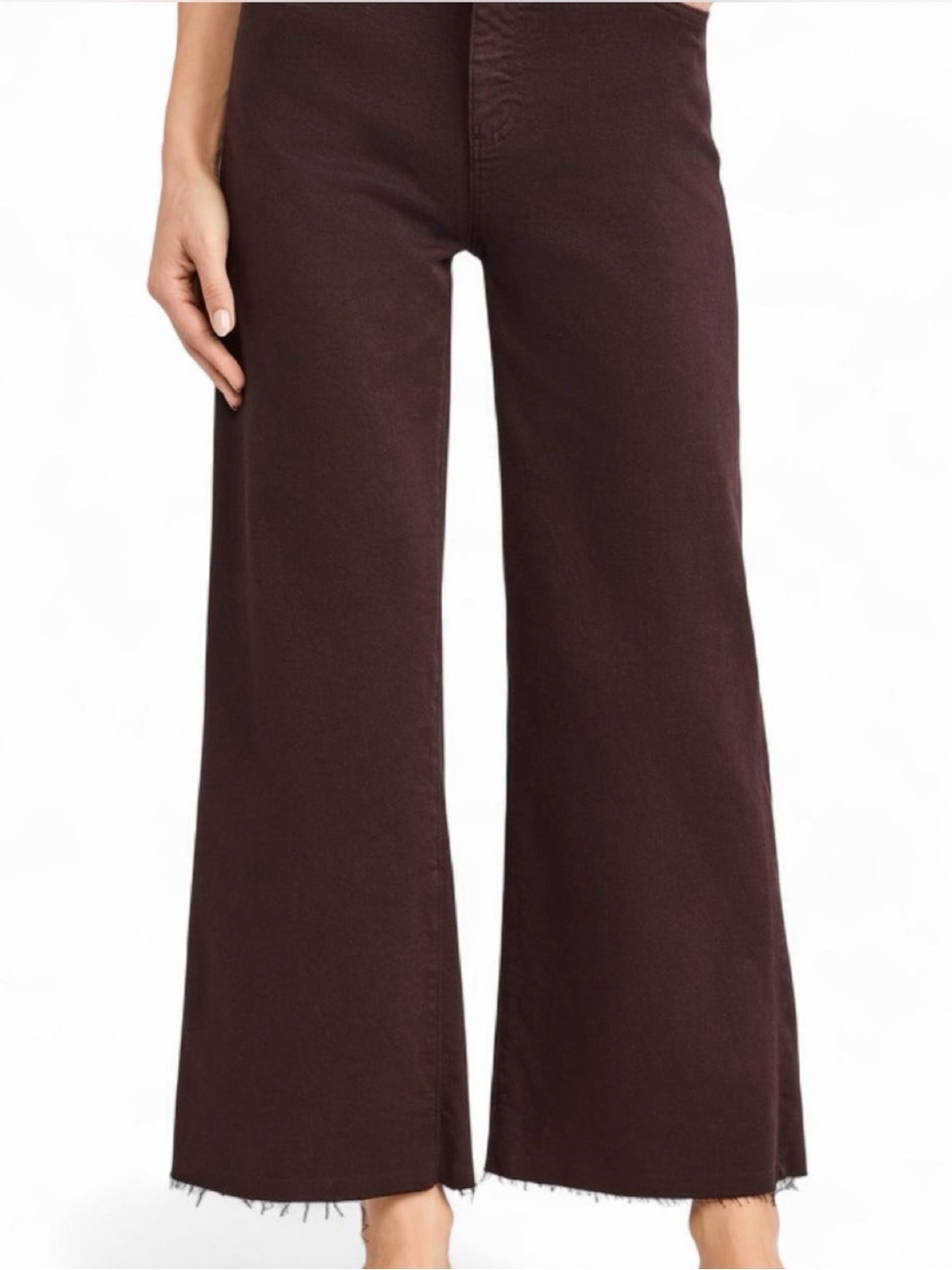 AG Jeans Brown Wide-Leg Jeans